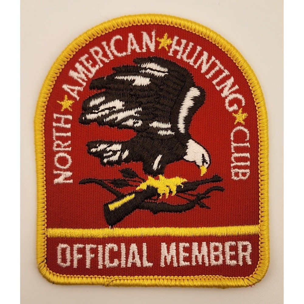 North American Hunting Club Official Member Embroidered Patch‎ Iron On